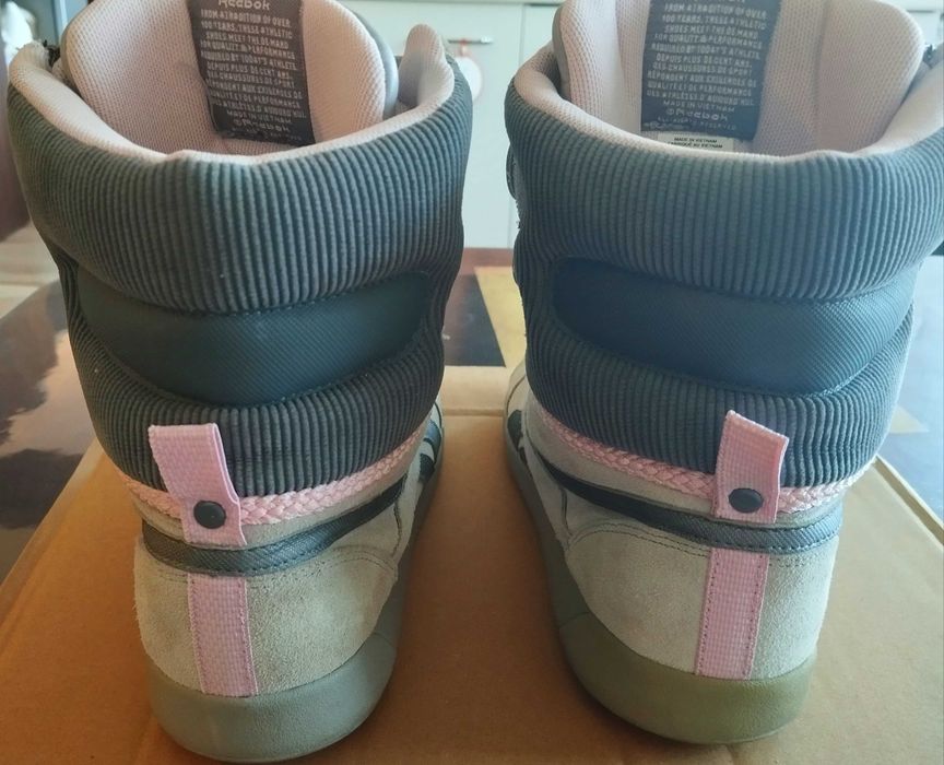 Високи маратонки с цип и връзки Reebok