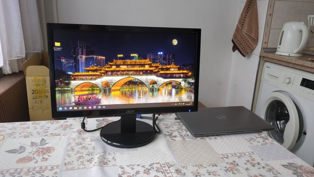 Acer K202HQL 19.5" LED монитор – отлично състояние, HD резолюция