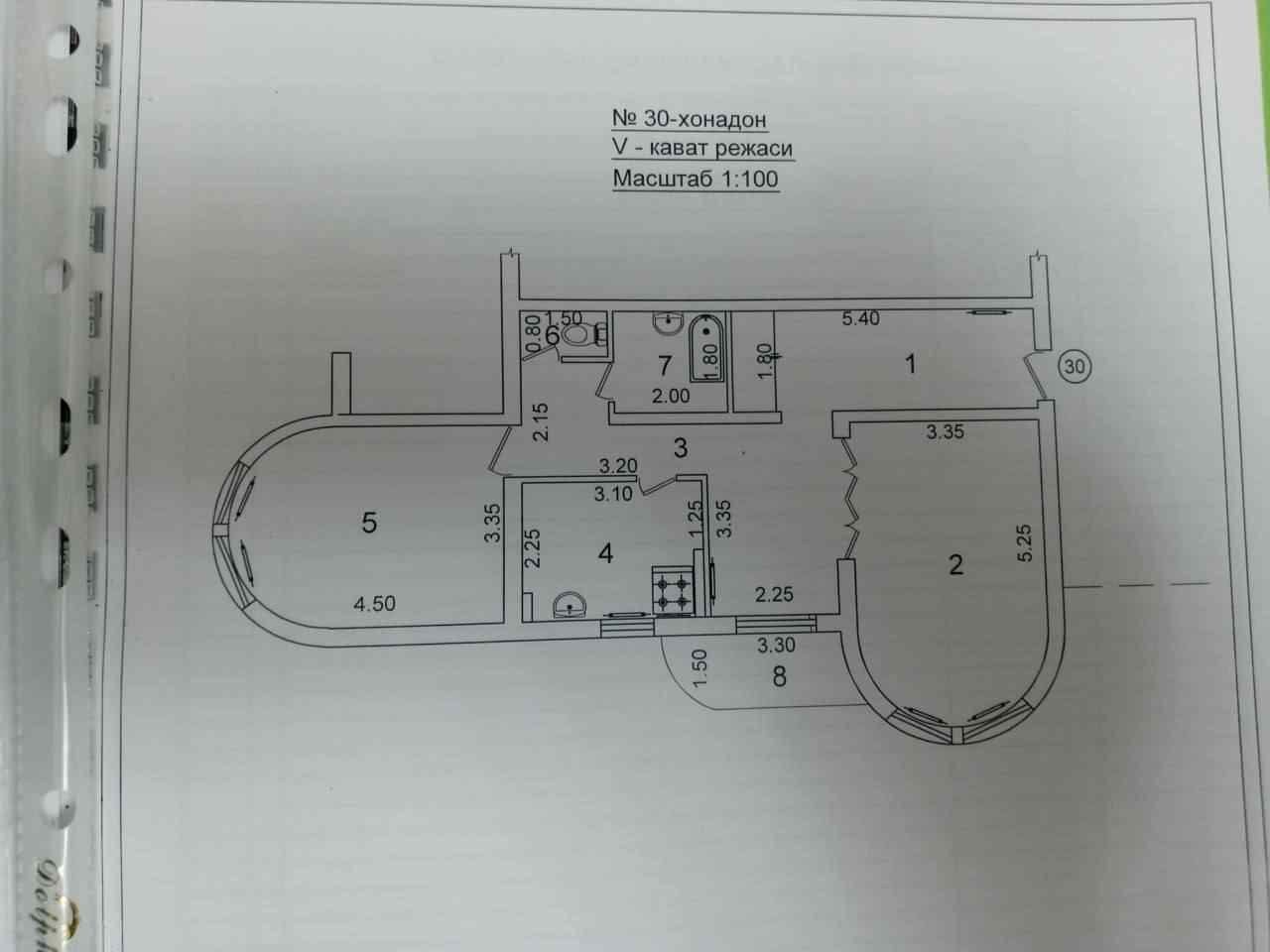 Продаётня Юнусабад 2 квартал 2 комнатная 5 этаж 67.5 м²