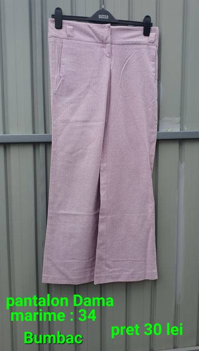 Pantalon dama roz / bumbac