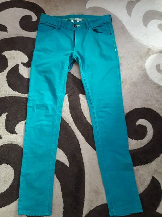 Blugi slim fit adidas verzi.!