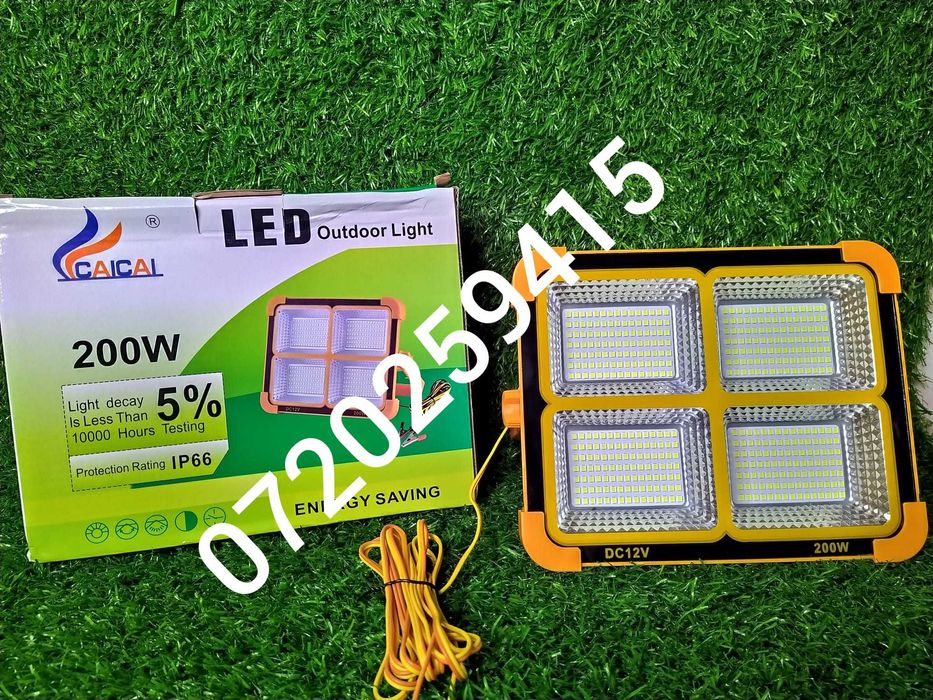 Proiector led Camping, Pescuit  200W - 12V - 6000K-6500K