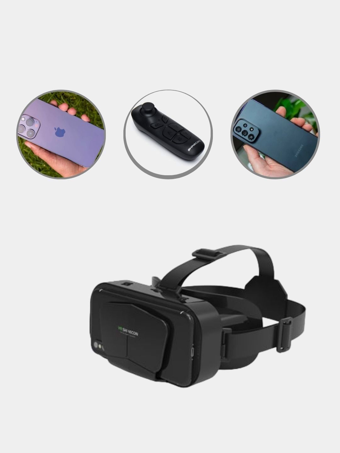 VR Очки Shinekon G10 + Джойстик | Очки виртуальной реальности телефона