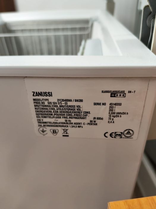 Ladă frigorifică Zanussi.