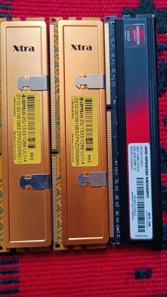 озу DDR3, DDR4, процессоры