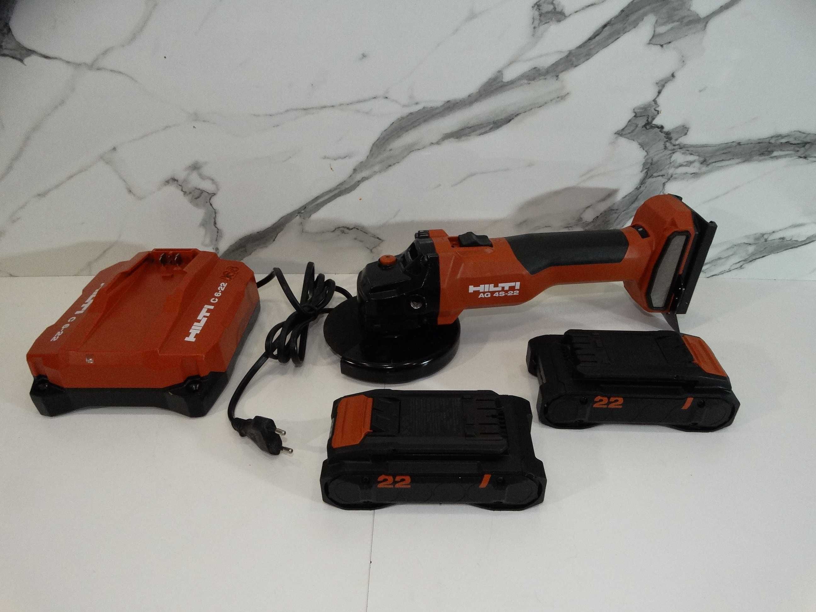 Hilti AG 4S - 22 / 2 x 4.0 Ah / NURON - Ъглошлайф с обороти