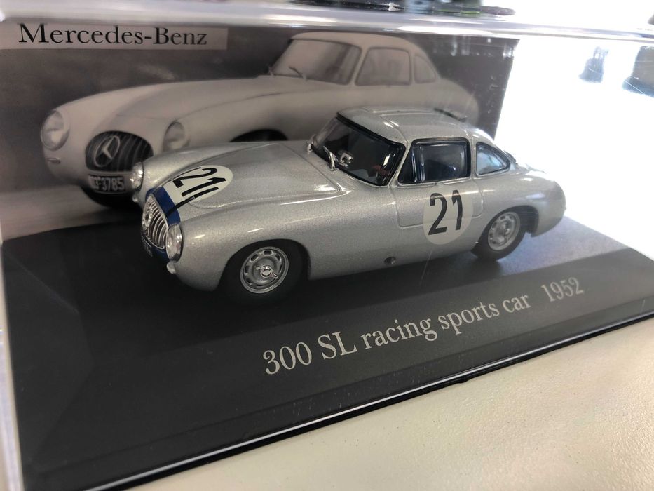Колекционерски модел метална количка MERCEDES-BENZ 300SL Racing 1952