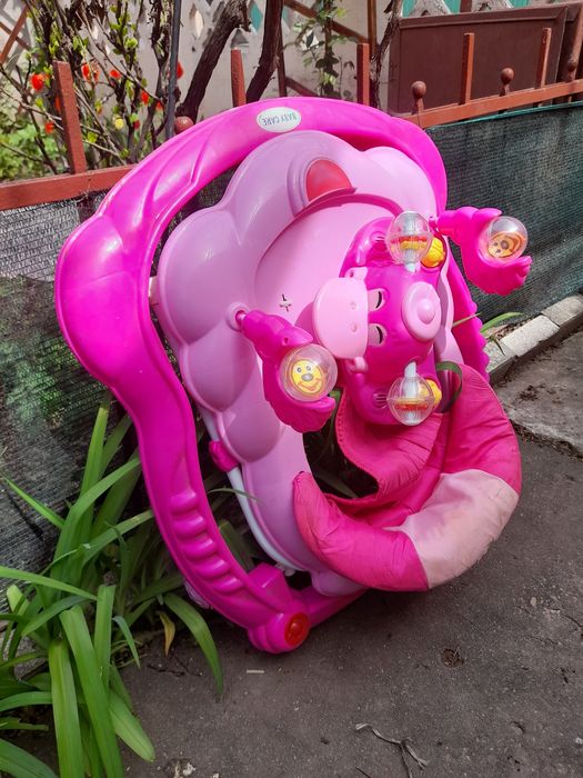 Vind țarc de joacă bebeluși  pliabil în husă 120×120cm