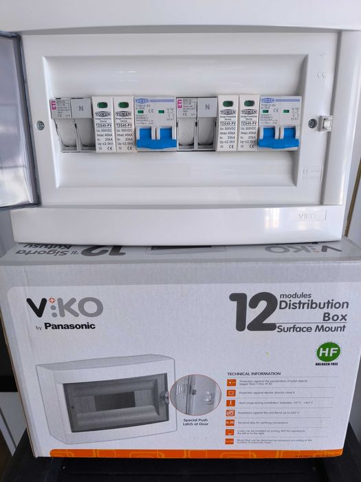 Tablou curent continuu pentru fotovoltaice