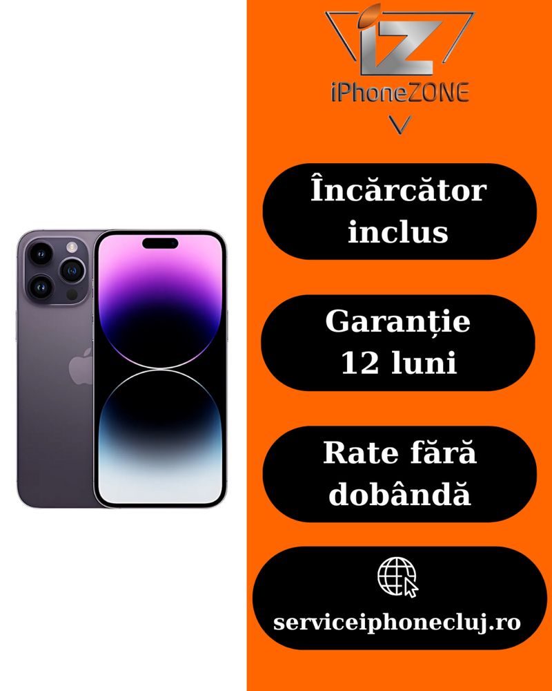 Magazin Vinde Iphone 14 Pro Max 128GB 100% Garantie