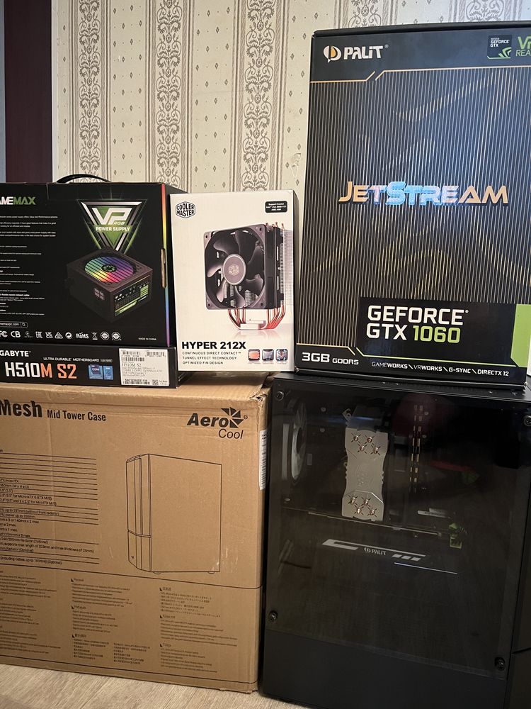 Компьютер игровой i5-10400f GTX-1060