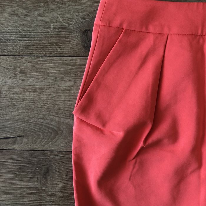 Nou ZARA fusta scurta dama | primavara vara | portocaliu | S | bumbac