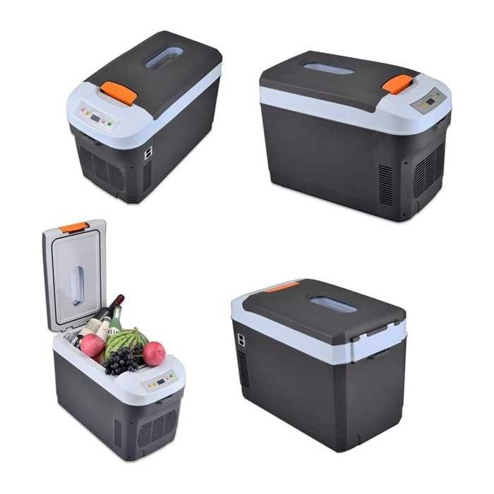 Хладилна чанта 25L за автомобил – 12V / 24V / 220V път, пикник къмпинг