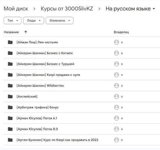 Сборник курсов блогеров разной тематики