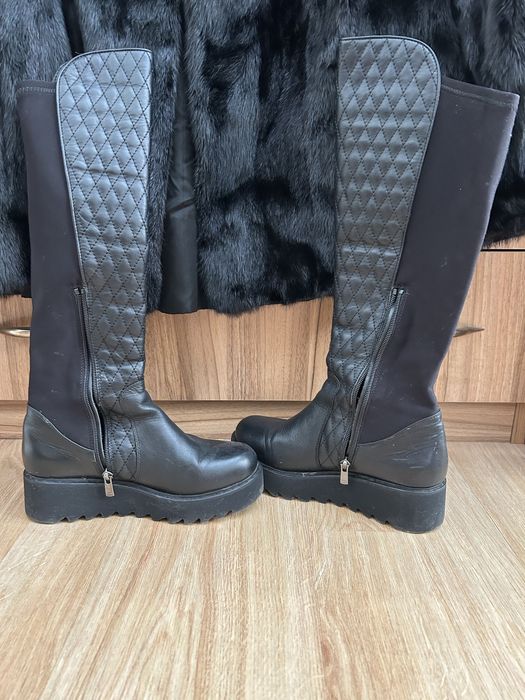 Ботуши естествена кожа и велур