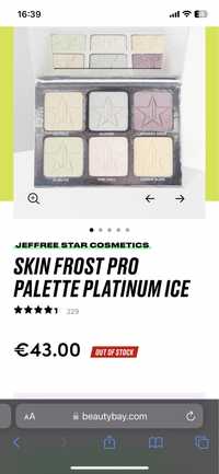 Paleta farduri de ochi Jeffree Star Cosmetics Skin Frost Pro Platinum
