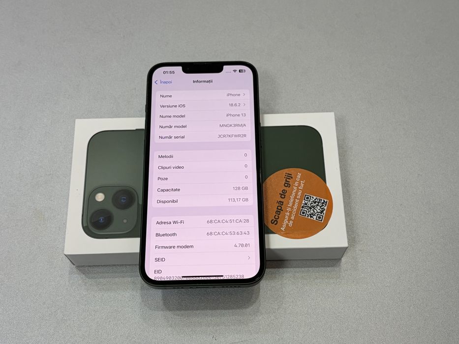Iphone 13, 128 gb, Green, la cutie