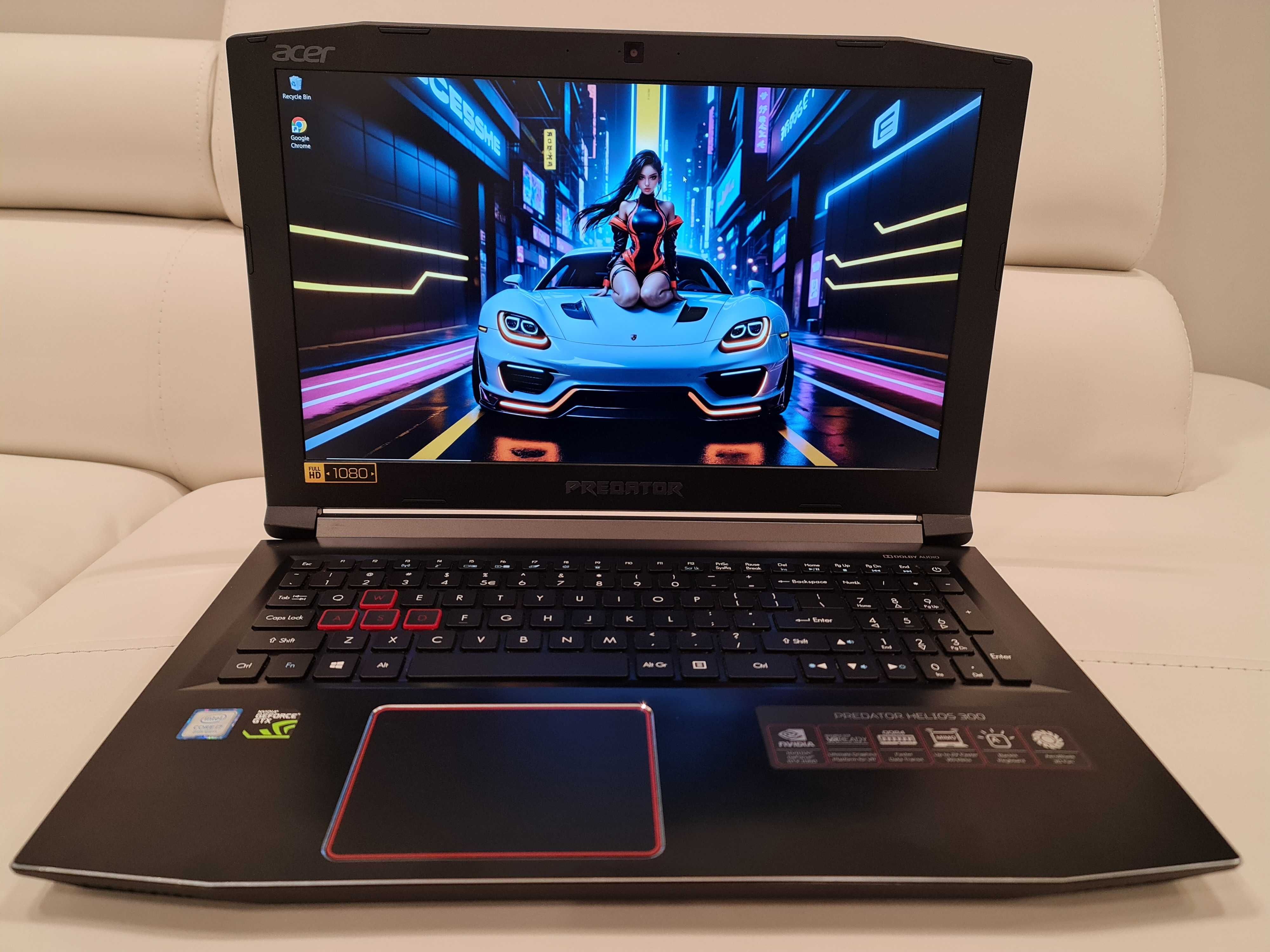 Laptop gaming Acer Predator, intel core- i7- video nvidia,  nou