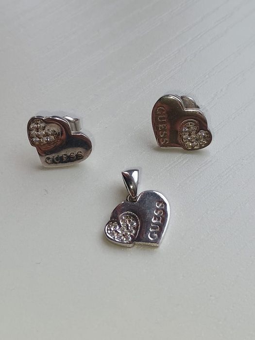 Set argint cercei si pandantiv