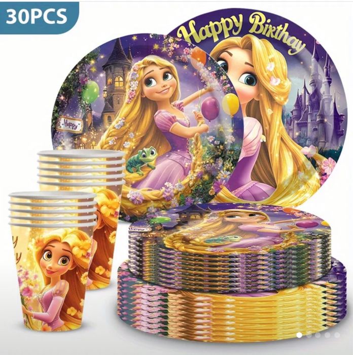 Парти аксесоари за Рожден Ден принцеса Рапунцел