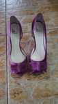 Pantofi piele intoarsa mov