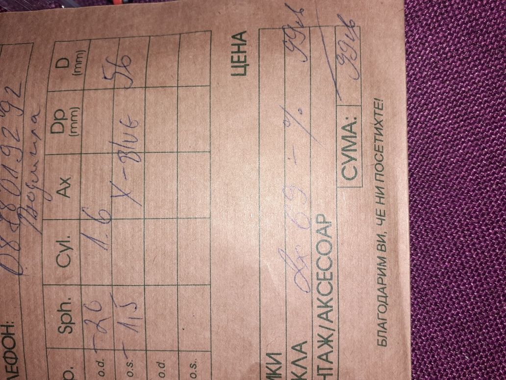 Диоптрични очила