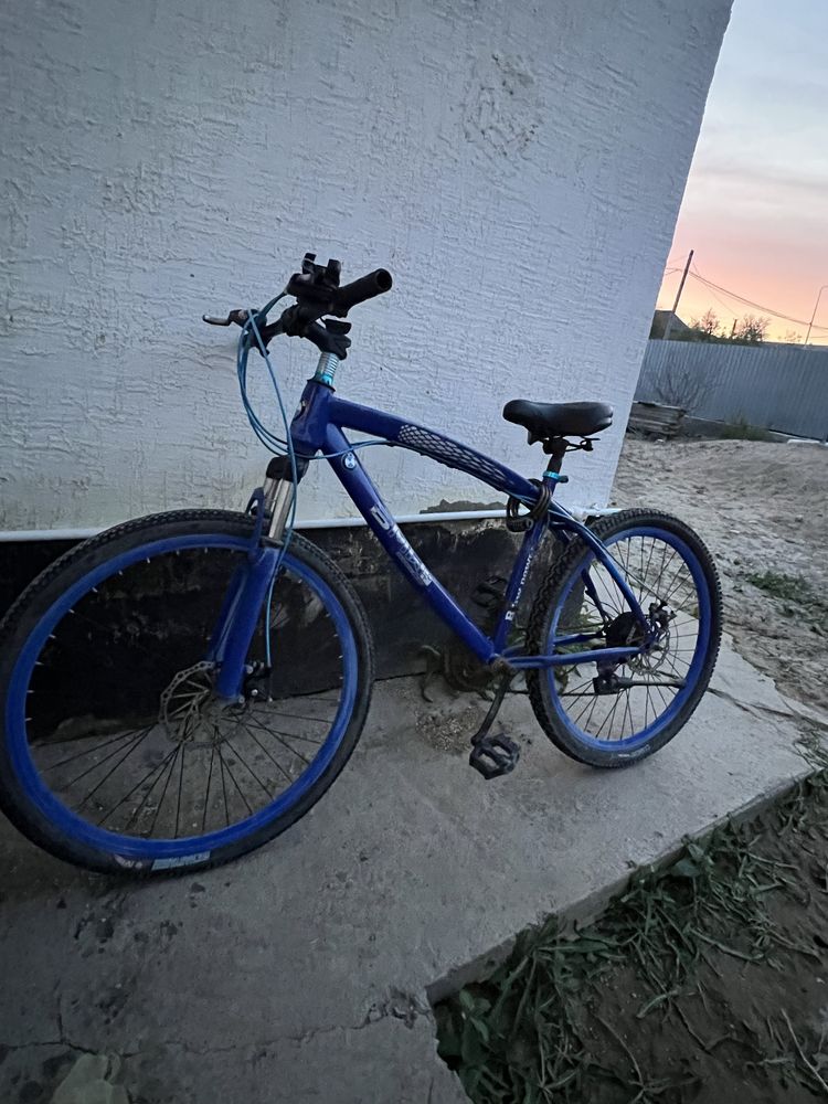 велосипед синий