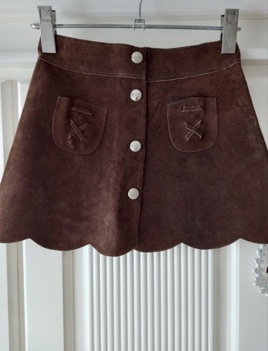 Fusta PIELE INTOARSA naturala noua