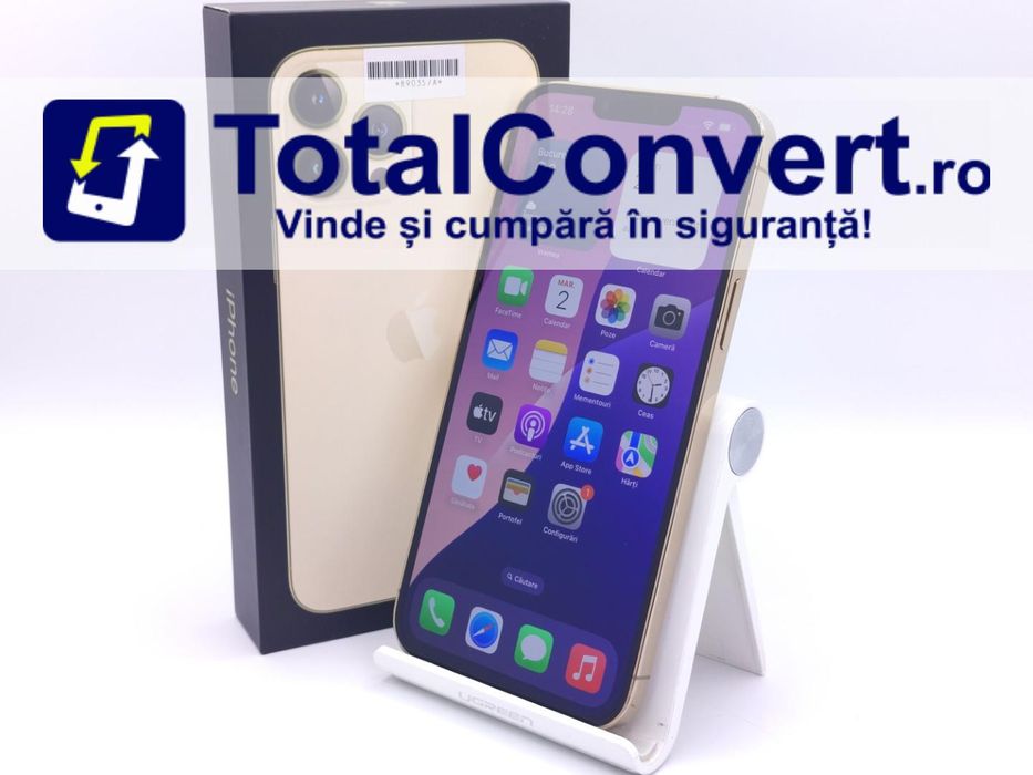 Apple iPhone 13 Pro Max 128GB Gold 6GB, Garantie 24 luni | #D89035