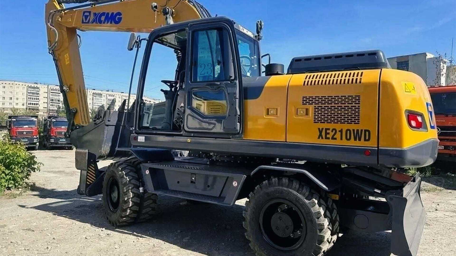 Экскаватор колесный XCMG XE210WD 
Объем ковша: 1 м³.