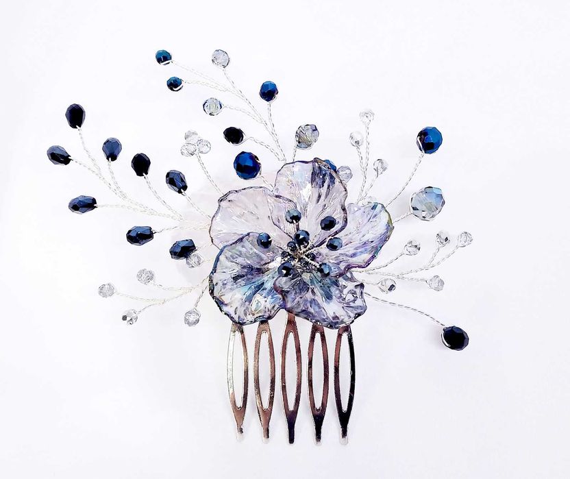 Украса за коса с кристали / Бижута за коса/ Аксесоари за коса