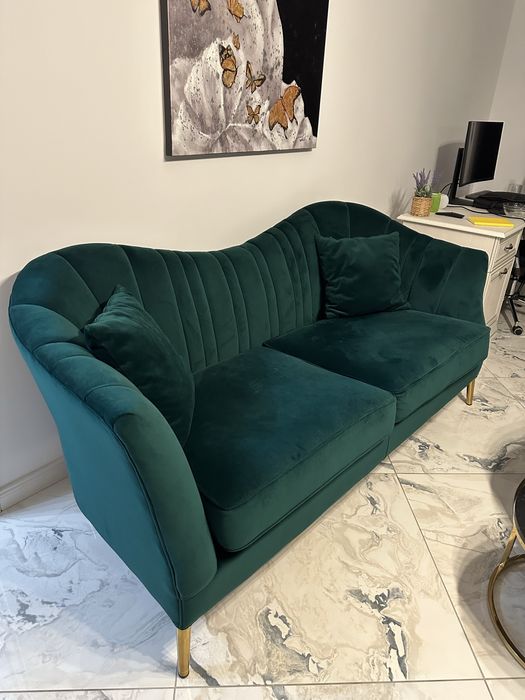 Canapea verde Mobexpert