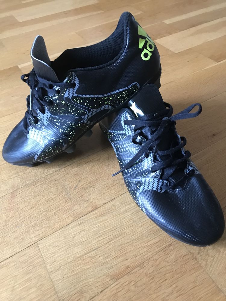 ADIDAS X 15.4 FXG core black solar yellow /night