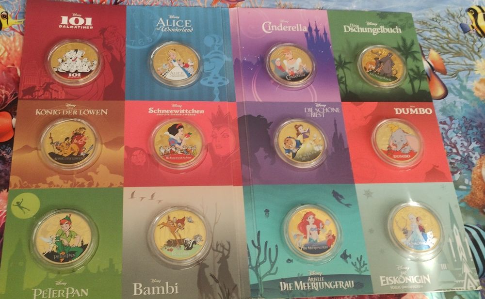 Колекция Disney MDM – 12 позлатени монети + албум