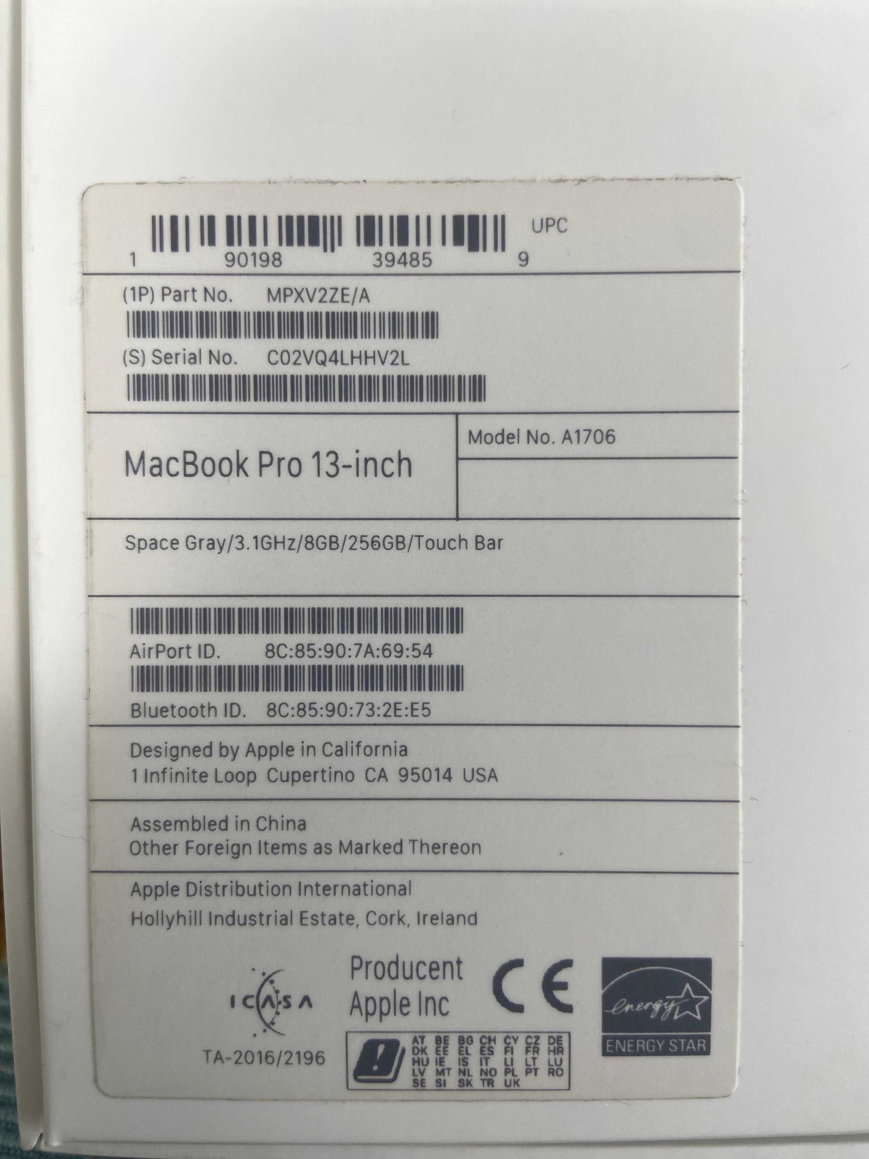 MacBook Pro 13-inch (model A1706) Super Ocazie!