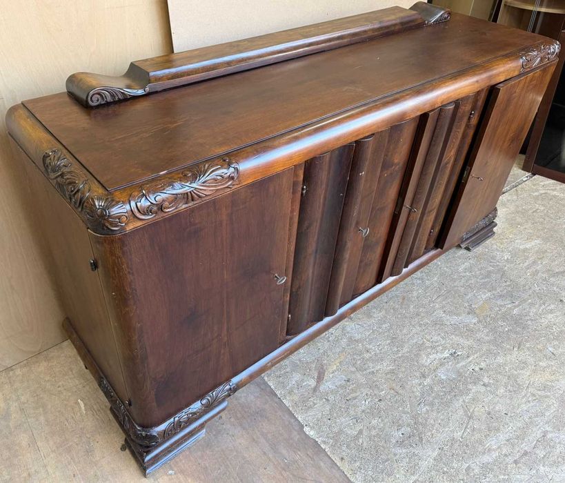 Servanta Vintage din Lemn Masiv Stil ArtDeco; Bufet; Comoda