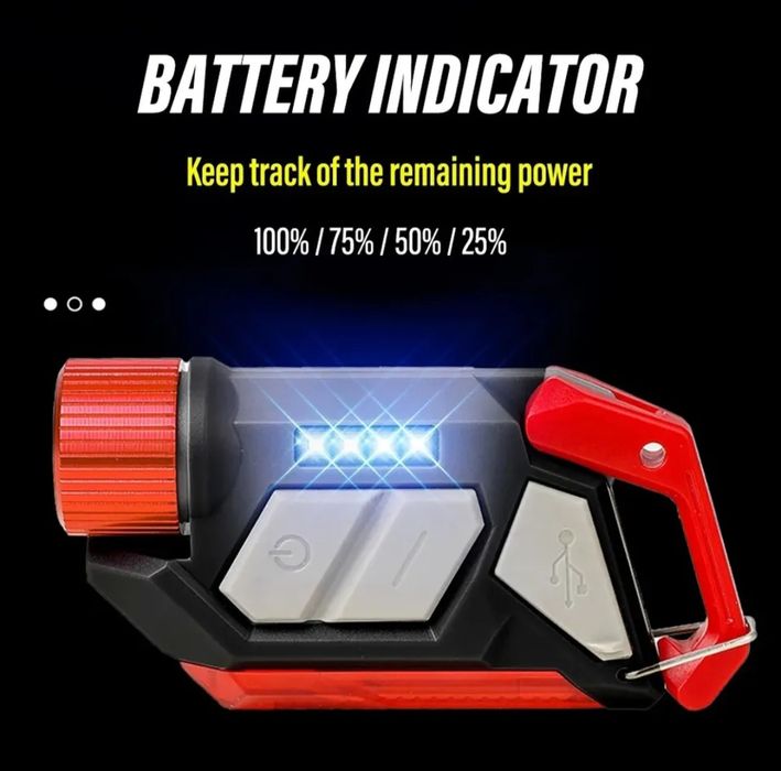 Мултифункционално Презареждащо се фенерче