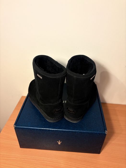 Ghete negre stil UGG imblanite si impermeabile brand Emu 36