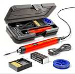 Set pistol de lipit portabil cu incarcare USB Maxim 420°C