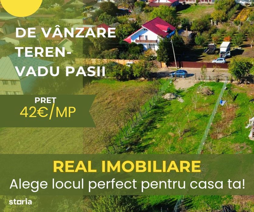 Teren constructie casa Focsanei - Vadu Pasii!