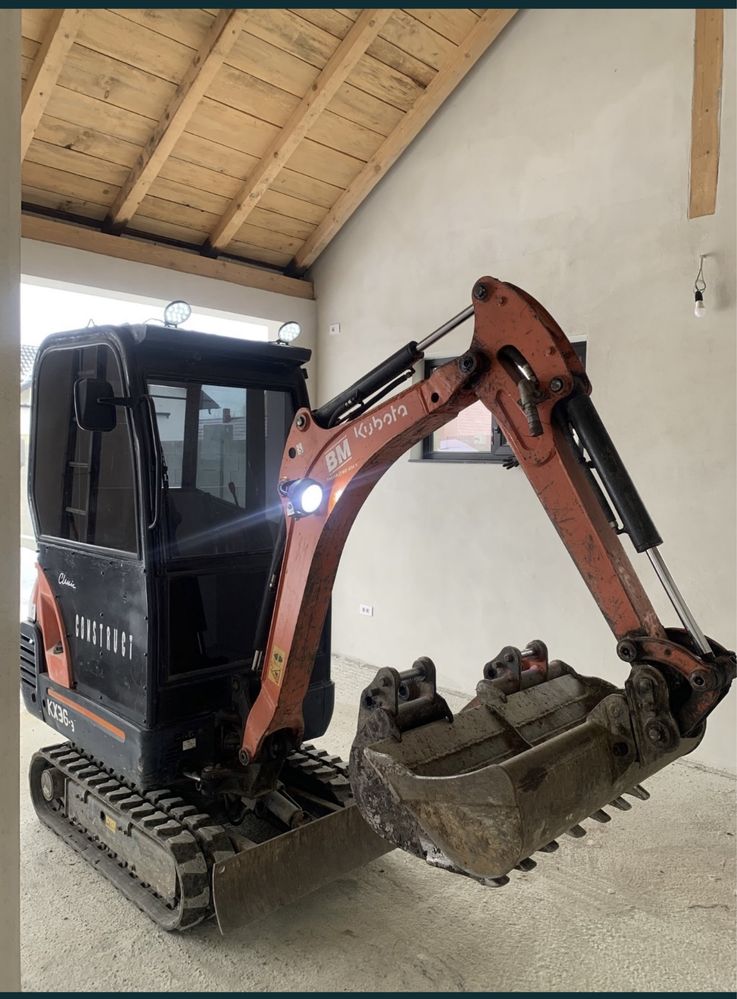 Miniexcavator kubota 1,7 t