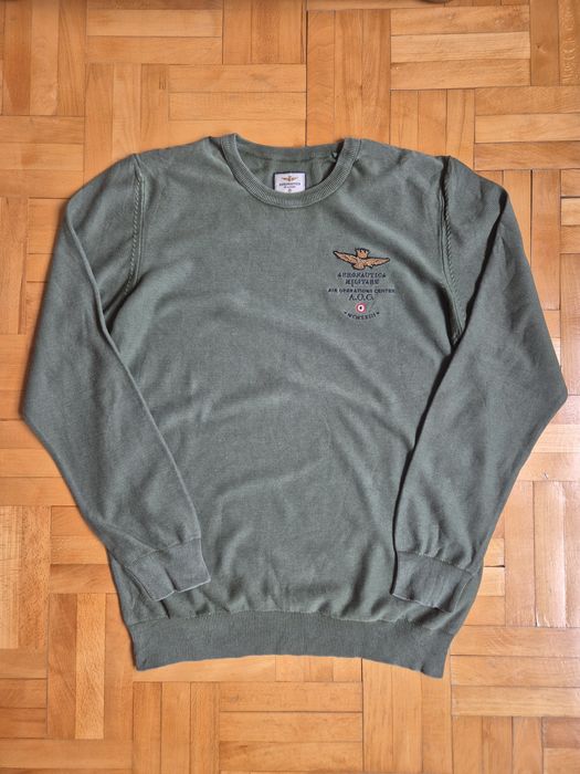 Pulover bărbați Aeronautica Militare original, 100% bumbac - XXL