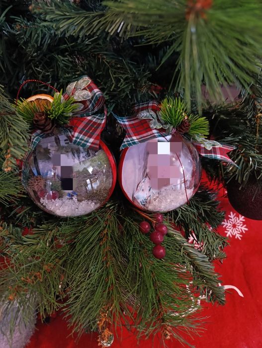 Коледна топка със снимка