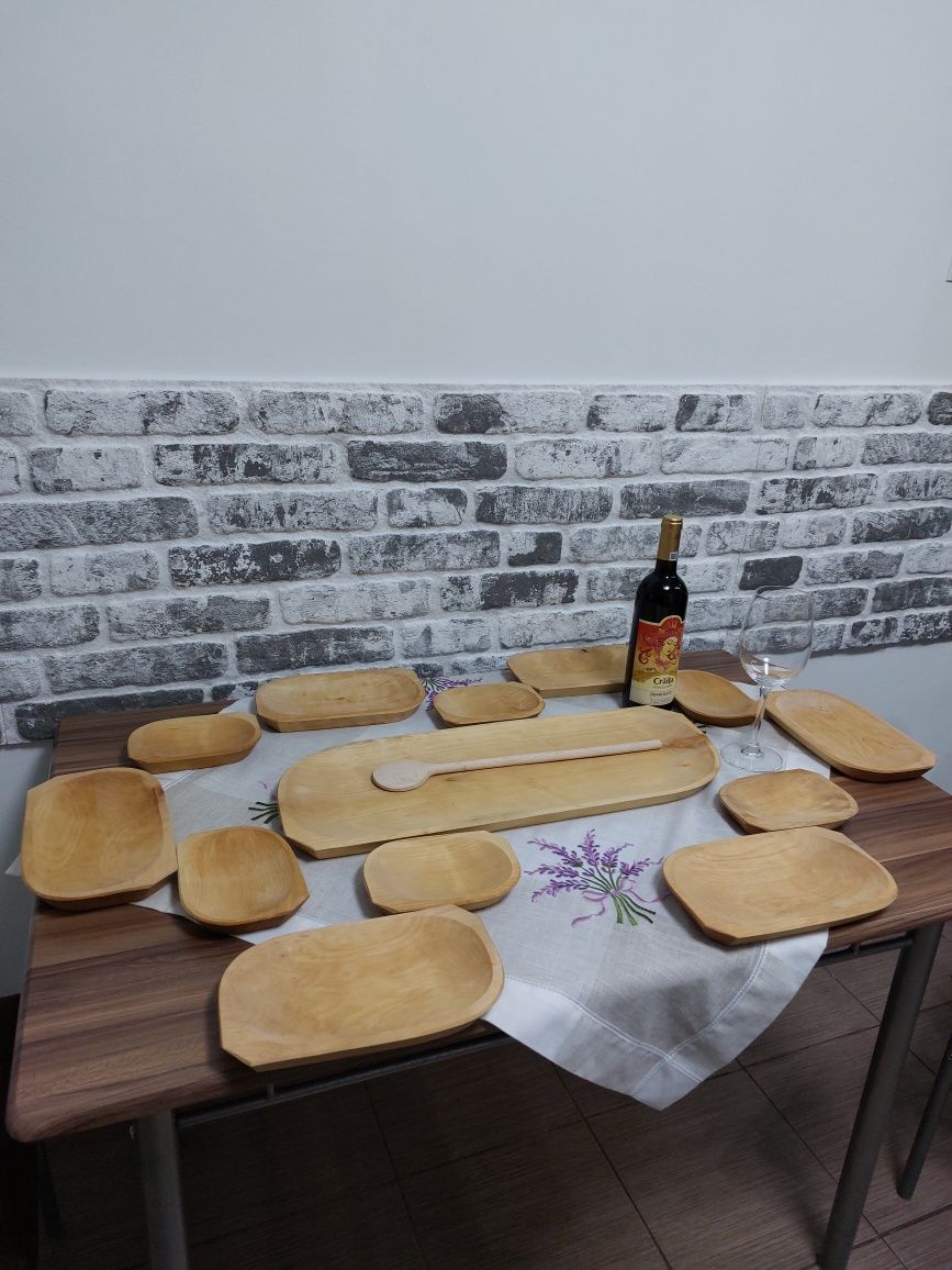 Set platou rustice 6 persoane