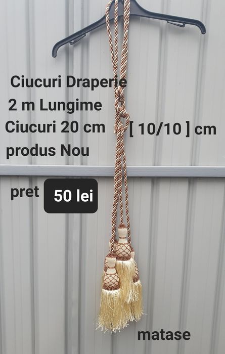 Ciucuri draperie matase