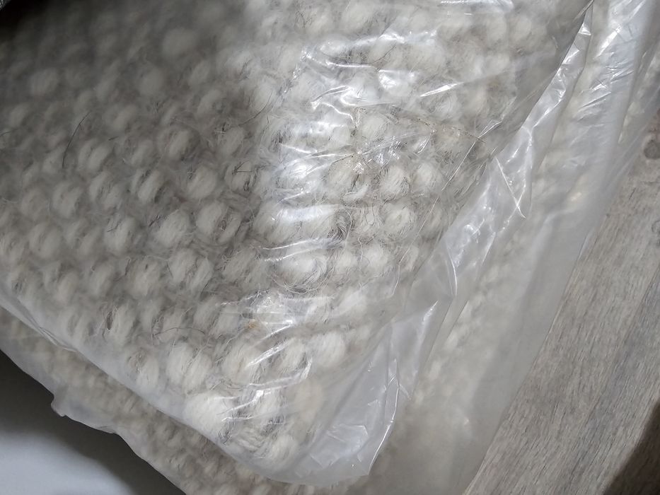 Covor lana pura alb 120*170