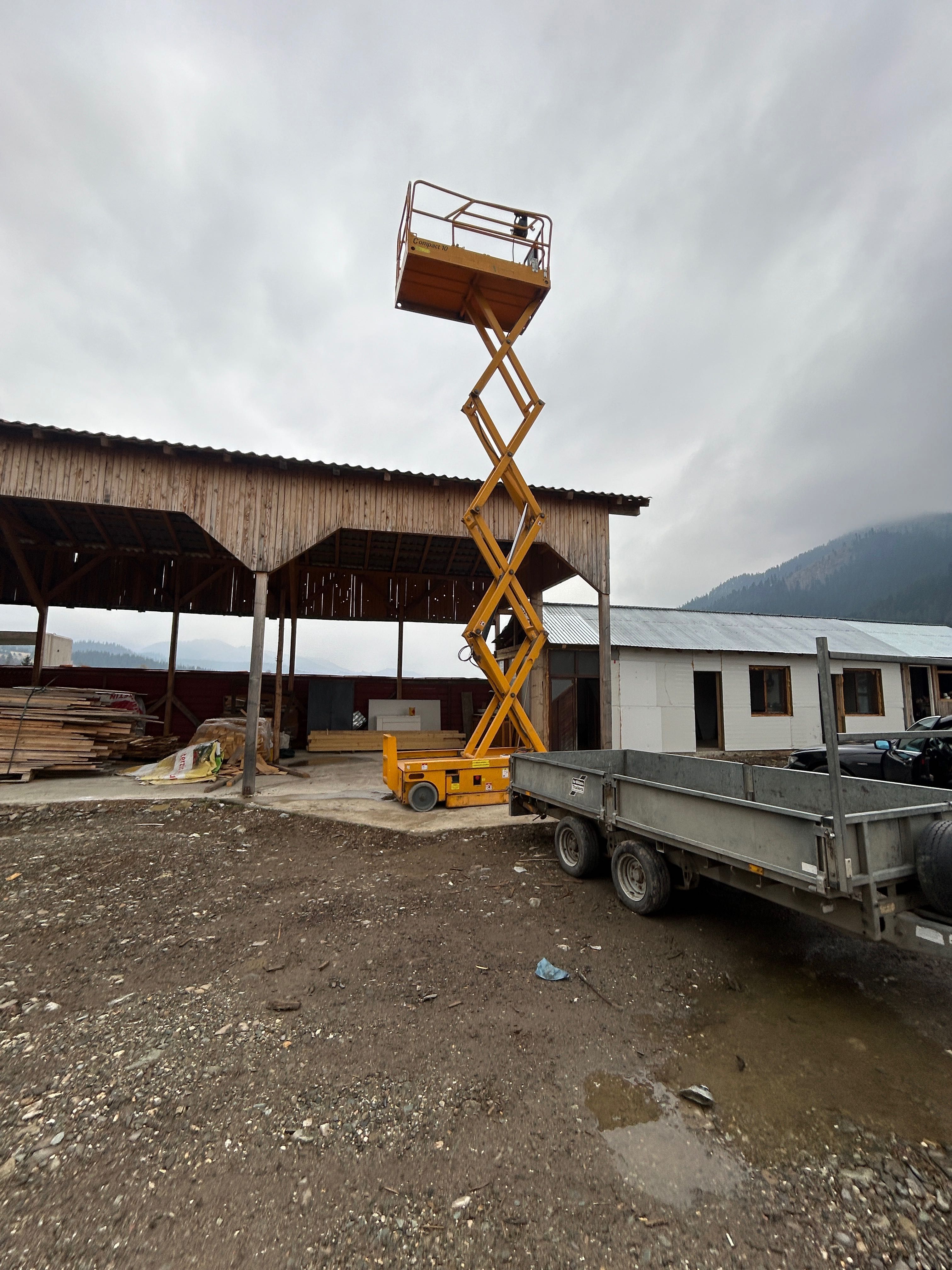 Nacela electrică,tip foarfecă COMPACT 10 de închiriat