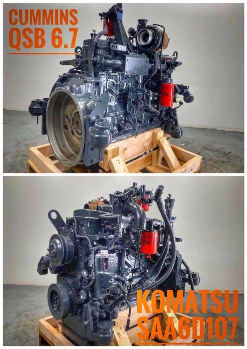 Motor Komatsu SAA6D107, Cummins QSB6.7