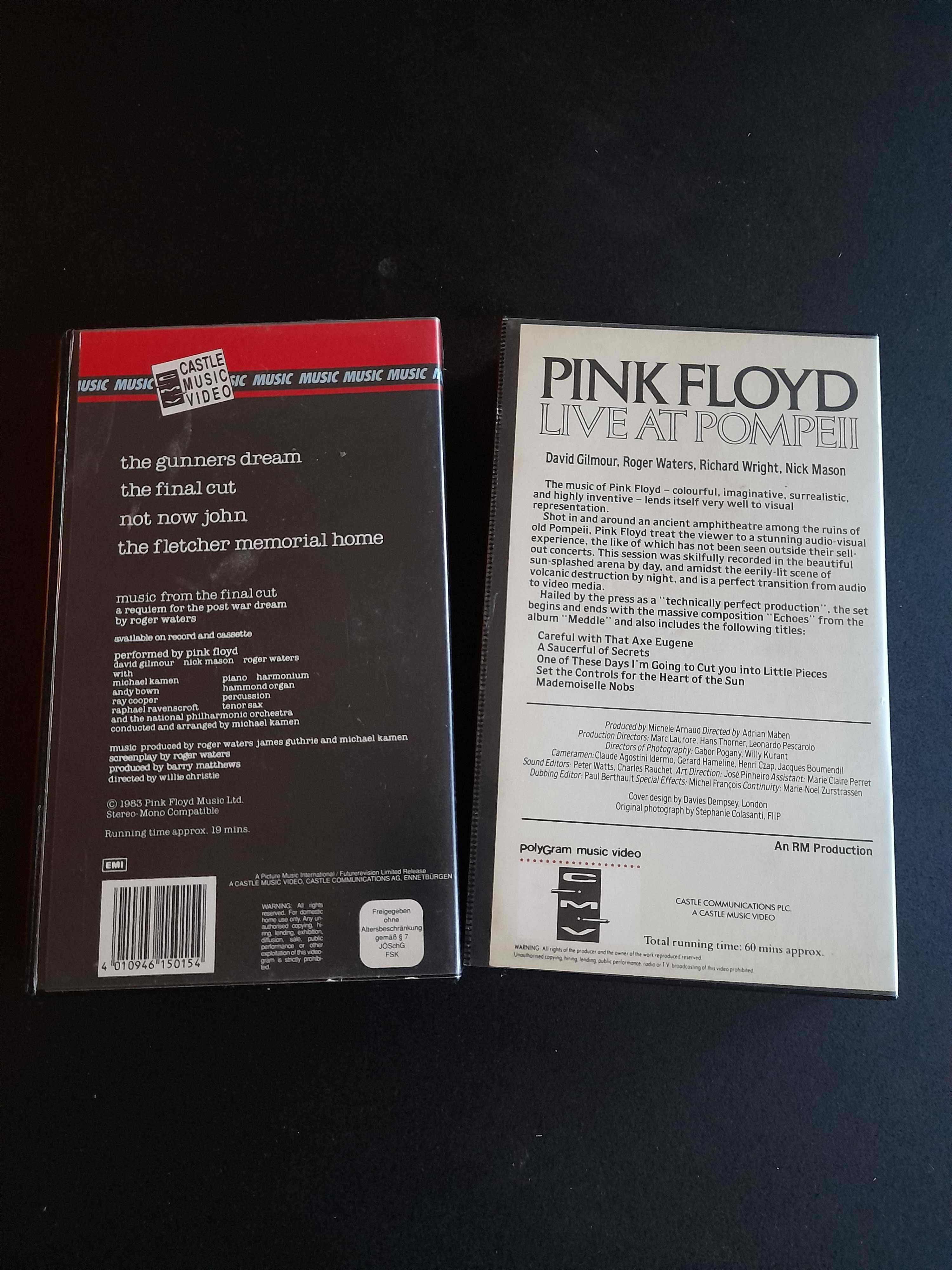 Casete video VHS Pink Floyd, de colectie!