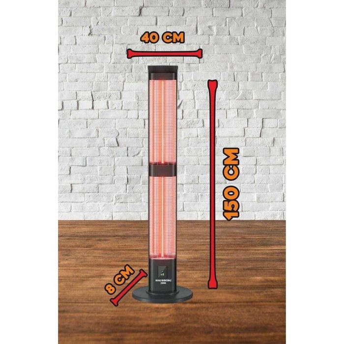 Radiator electric digital cu telecomanda Hausberg HB-8570NG, 3000W